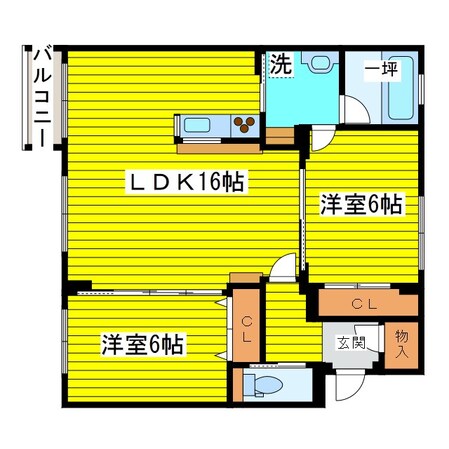 環状通東駅 徒歩1分 1階の物件間取画像